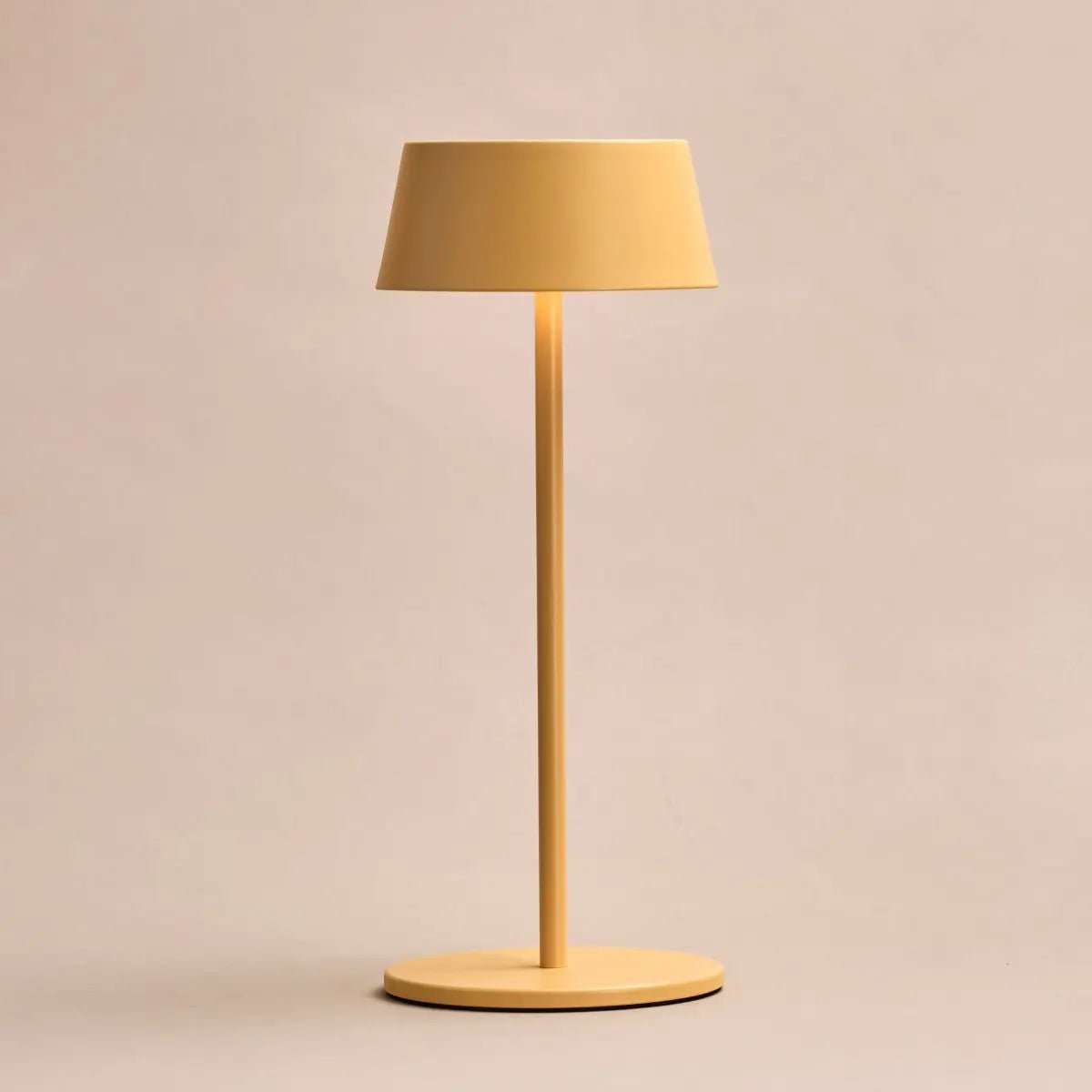 Hugo Amber Yellow Metal Rechargeable Touch Table Lamp