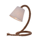 Touw Natural Rope & White Textile Table Lamp