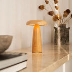 Lennart Light Brown Wood Cordless Table Lamp