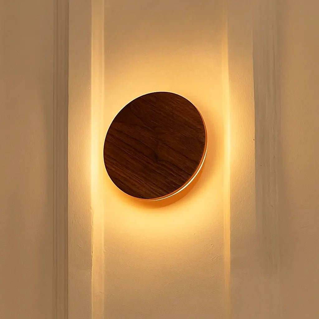 Lou Walnut Cordless Rechargeable Wall Lamp