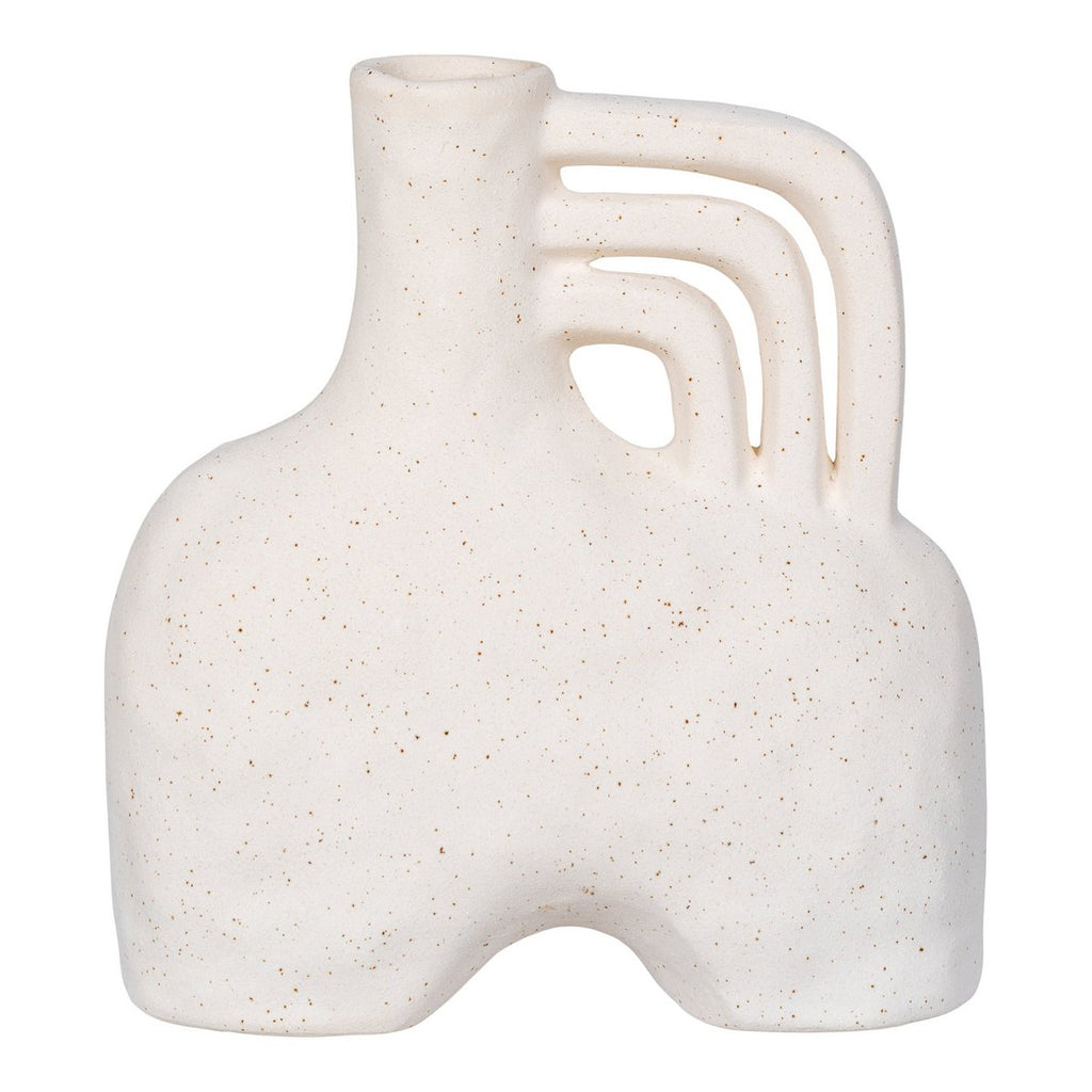 Elara sculptural vase top view showing rounded form
