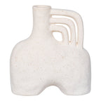 Elara sculptural vase top view showing rounded form