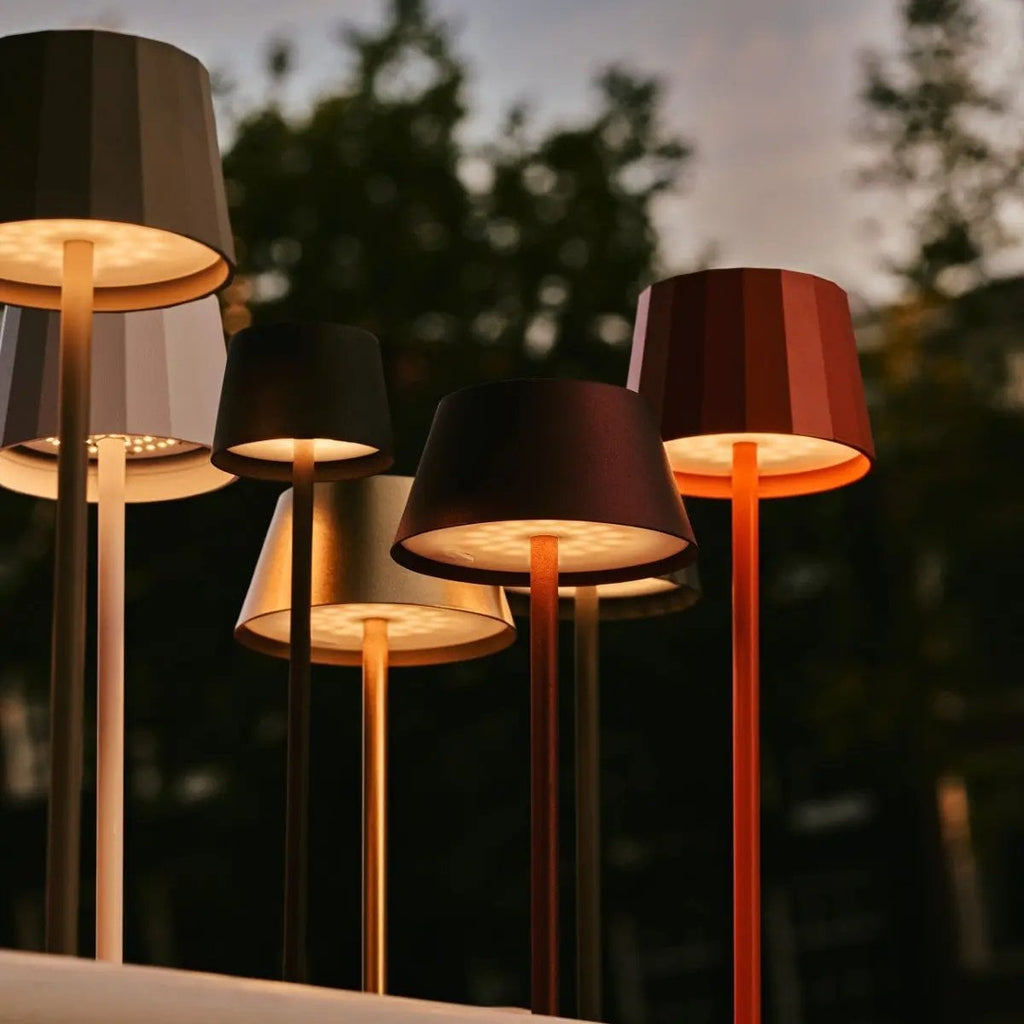 Vondel shadow grey lamp low brightness candlelight mode
