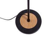Fumoso Black Smoked Glass Gooseneck Floor Lamp