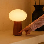 Max rechargeable lamp overhead view rounded proportions