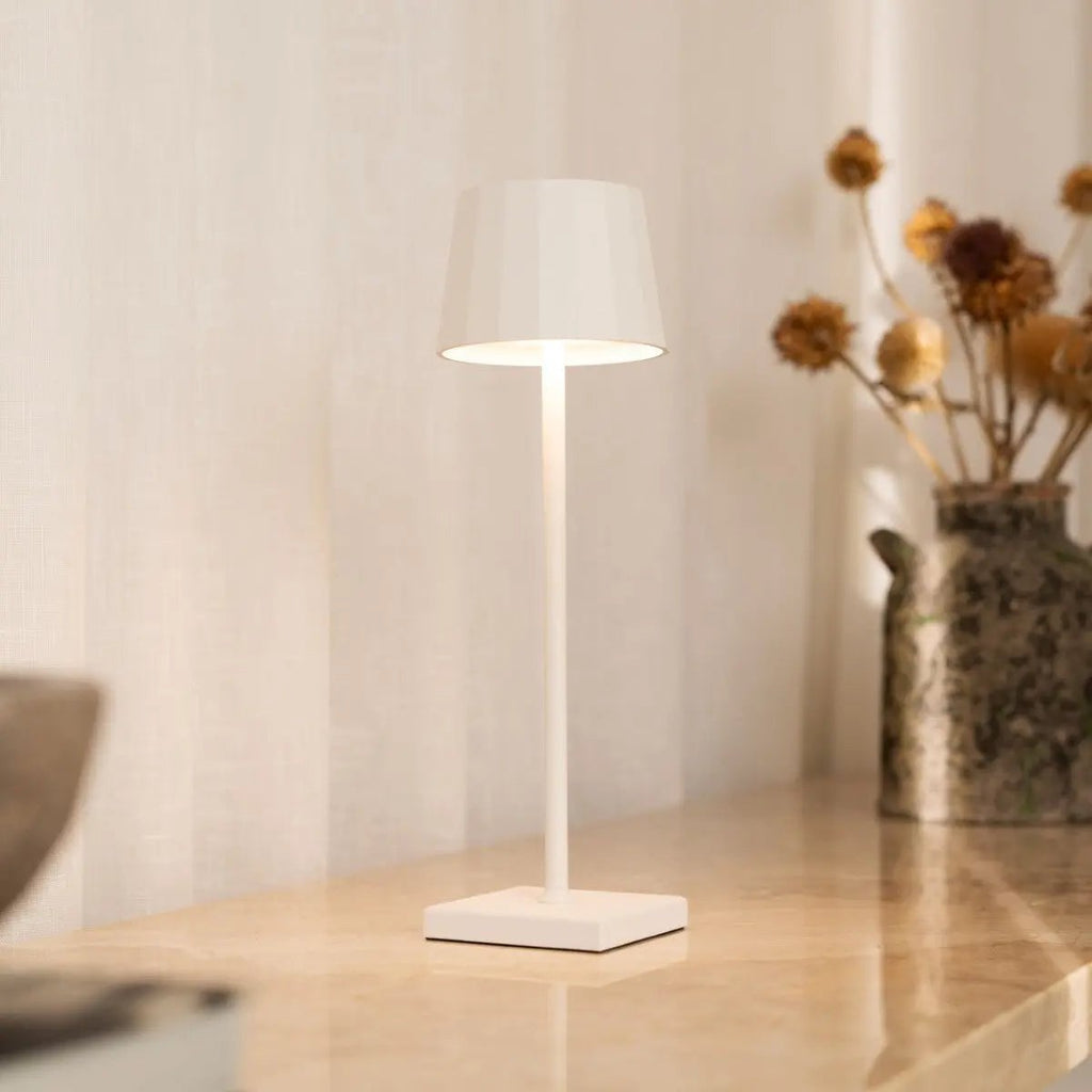 William cordless lamp overhead view cylindrical silhouette