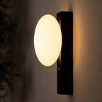 Matthew Black Wood Cordless Wall Lamp