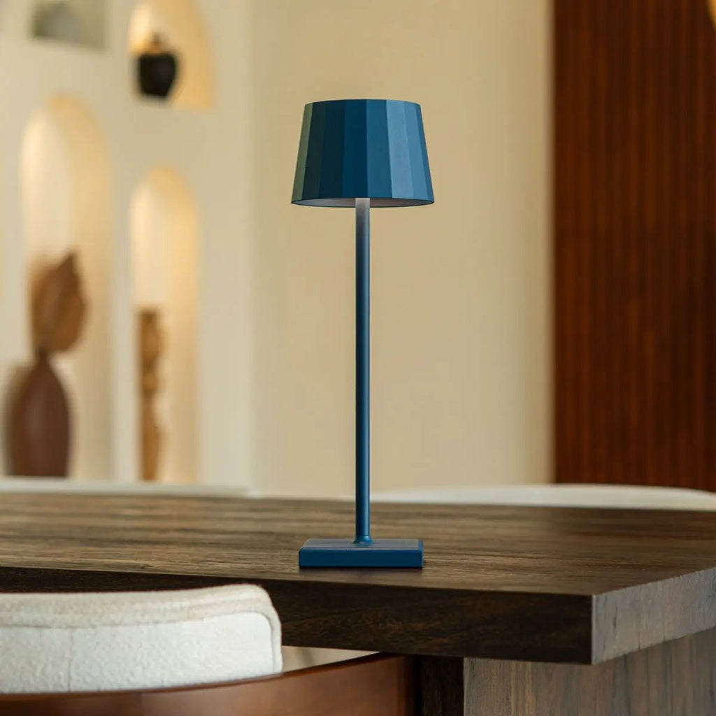 Wouter metal lamp on outdoor covered terrace