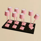 Wouter flamingo pink cordless lamp and Central Station Dock Professional Set