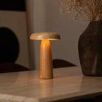 Lennart Light Brown Wood Cordless Table Lamp