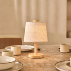 Rover rechargeable lamp in dining room console