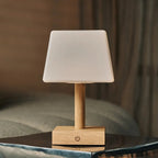 Tommy table lamp detail of matte glass shade