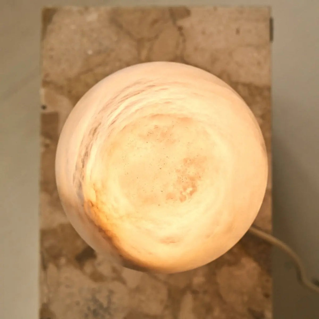 Alessandra alabaster lamp unique stone color variation