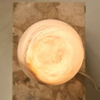 Alessandra alabaster lamp unique stone color variation