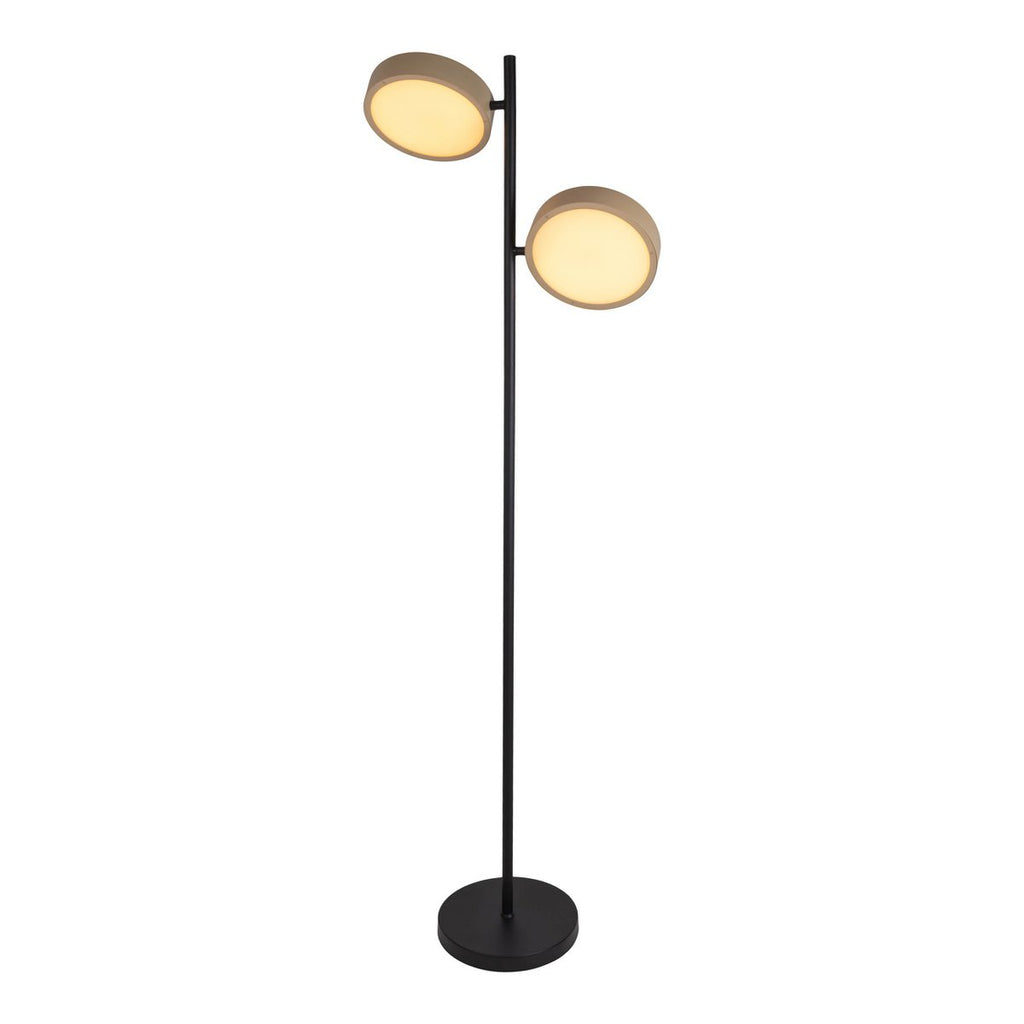 Tessa Almond LED Dual-Head Floor Lamp
