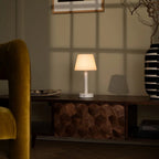 Zoe rechargeable lamp touch-dim control close-up