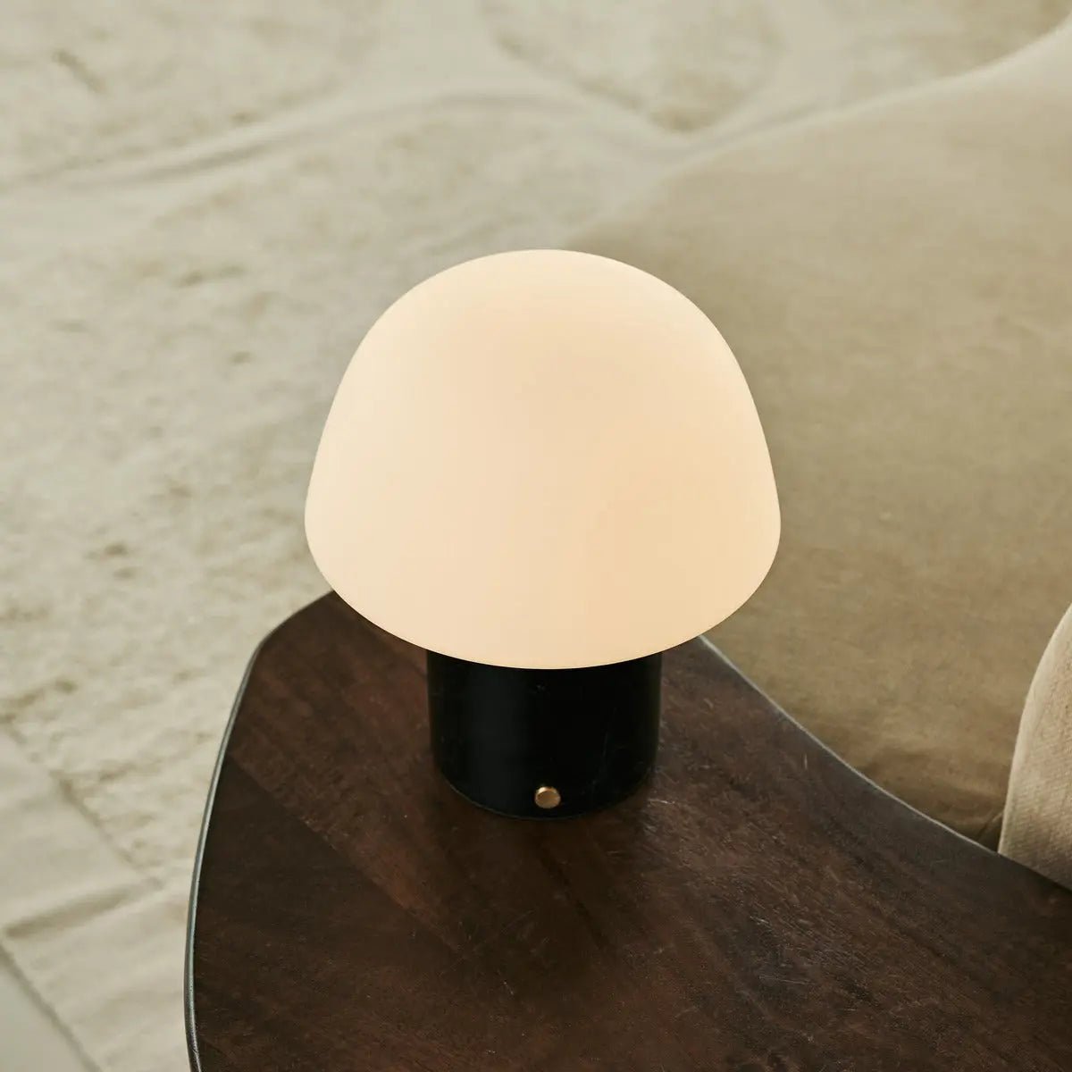 Maes Nero Marquina Marble Rechargeable Table Lamp