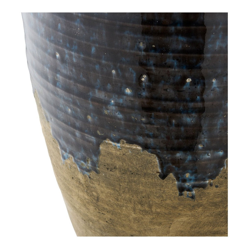 Midnight Wave ceramic vase as standalone sculptural piece