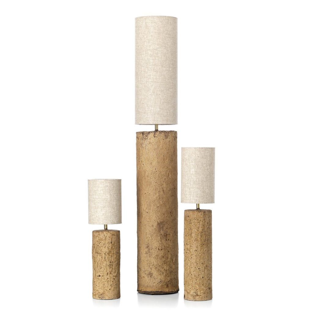 Totem Mud Paper-Mâché Floor Lamp