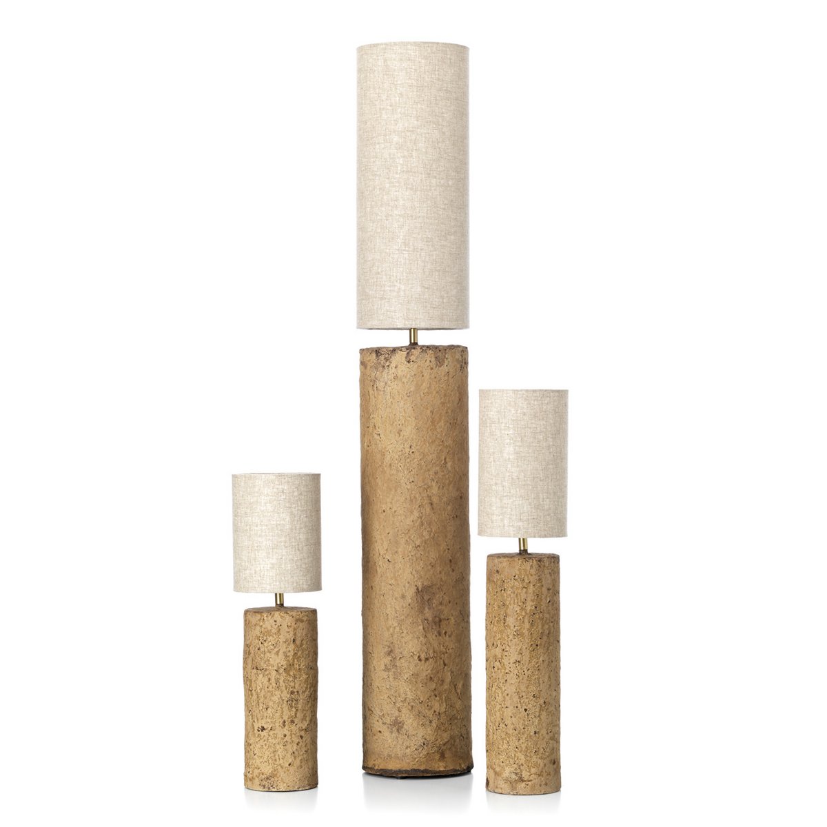 Totem Mud Paper-Mâché Floor Lamp