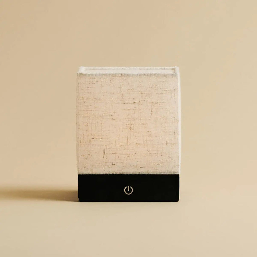 Zano rechargeable lamp in living room console