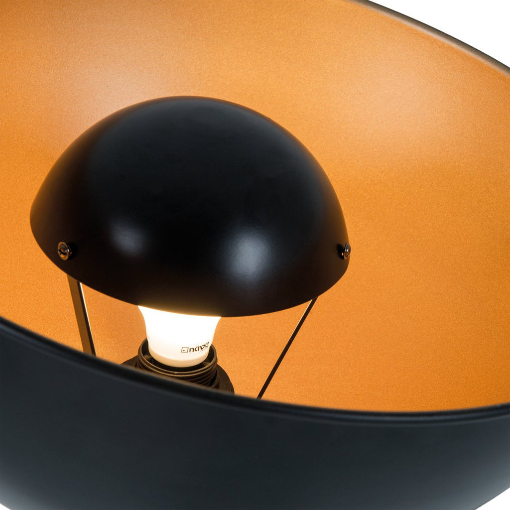 Bernice Black & Gold Tripod Floor Lamp