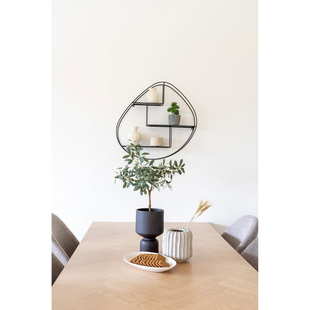 Elba Black Ceramic Plant Pot