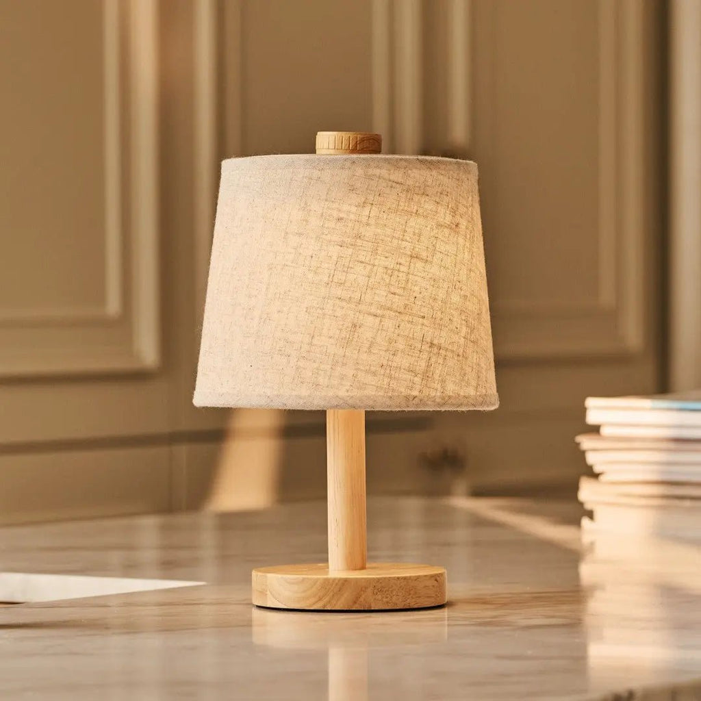 Rover wooden lamp USB-C charging detail