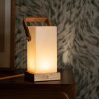 Harper Tower cordless lamp overhead view tall silhouette
