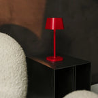 Remi cordless lamp overhead view cylindrical silhouette