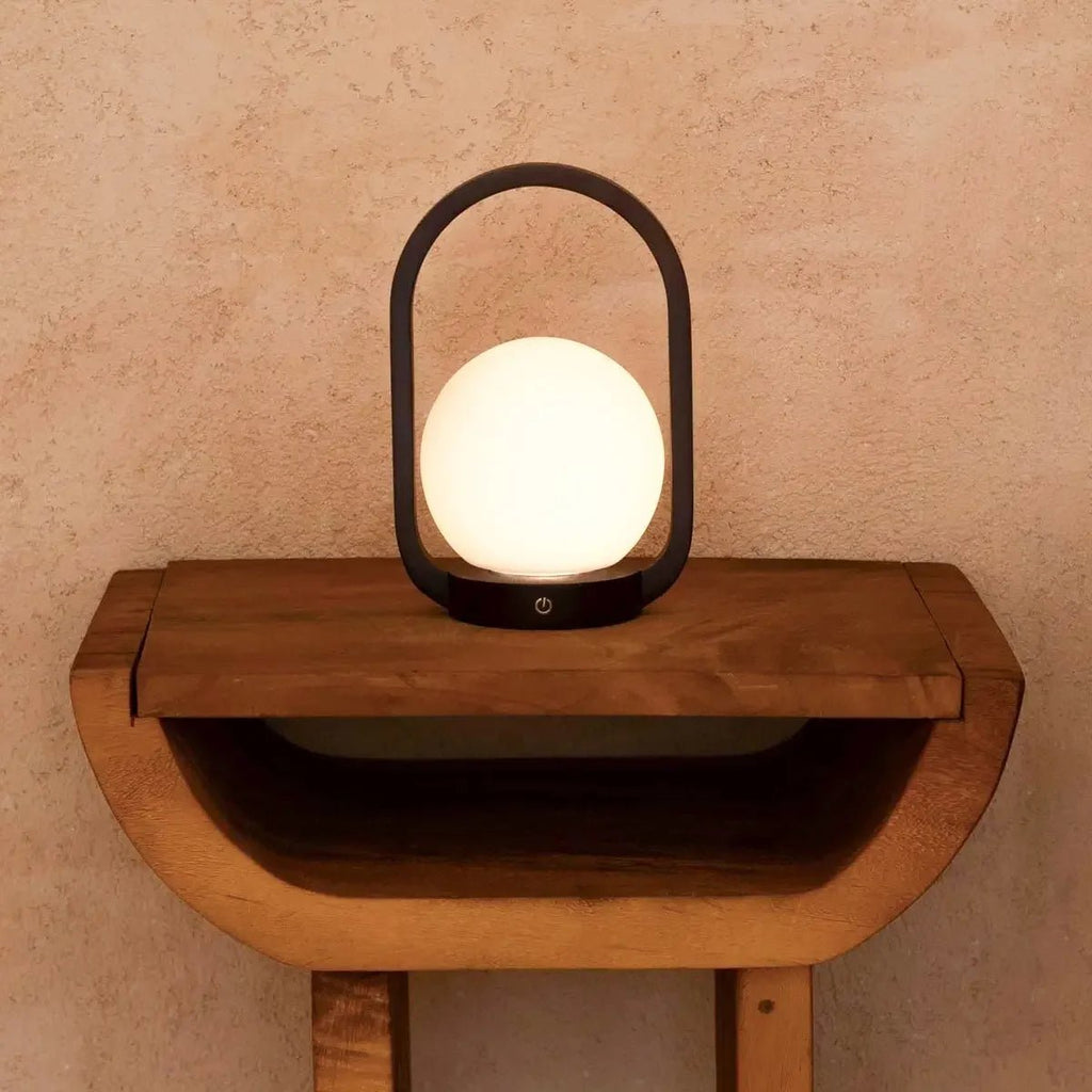 Skye dark lamp USB-C charging detail