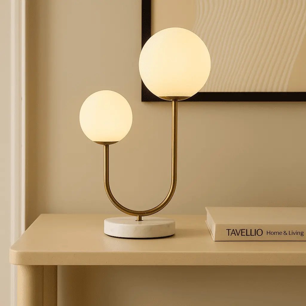 Giorgia twin lamp cord and switch detail