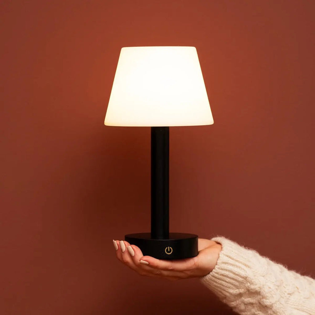 Zoe cordless lamp full product view on white background