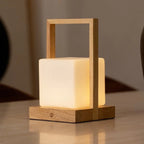 Noah light brown lamp in bedroom setting