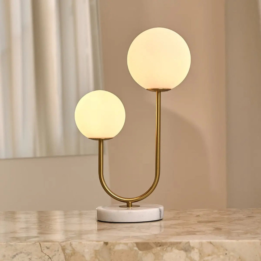 Giorgia marble gold lamp in classic elegant interior