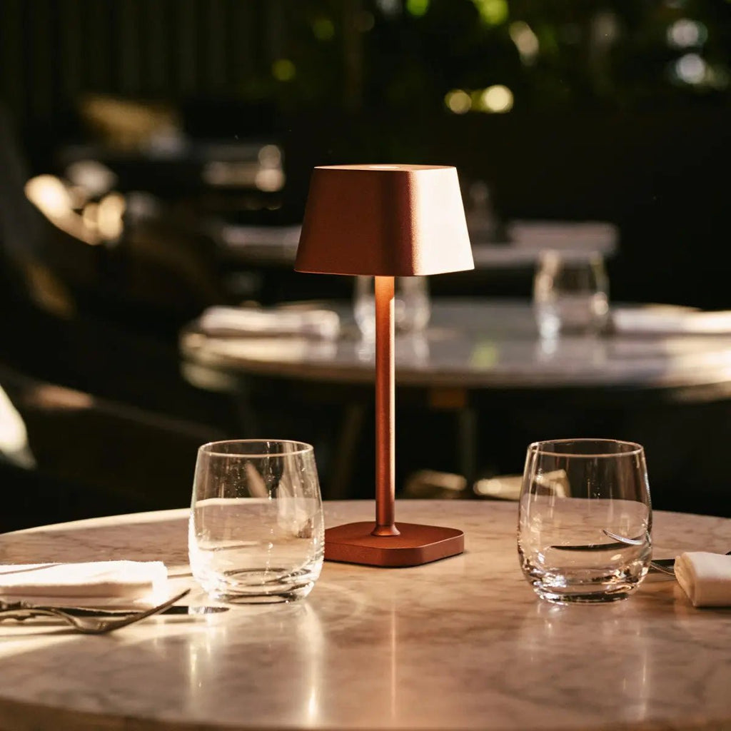 Ava Bronze Metal Rechargeable Touch Table Lamp