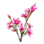 Magnoliaboom - Groen/Roze, PE-kunststof, H:74 cm