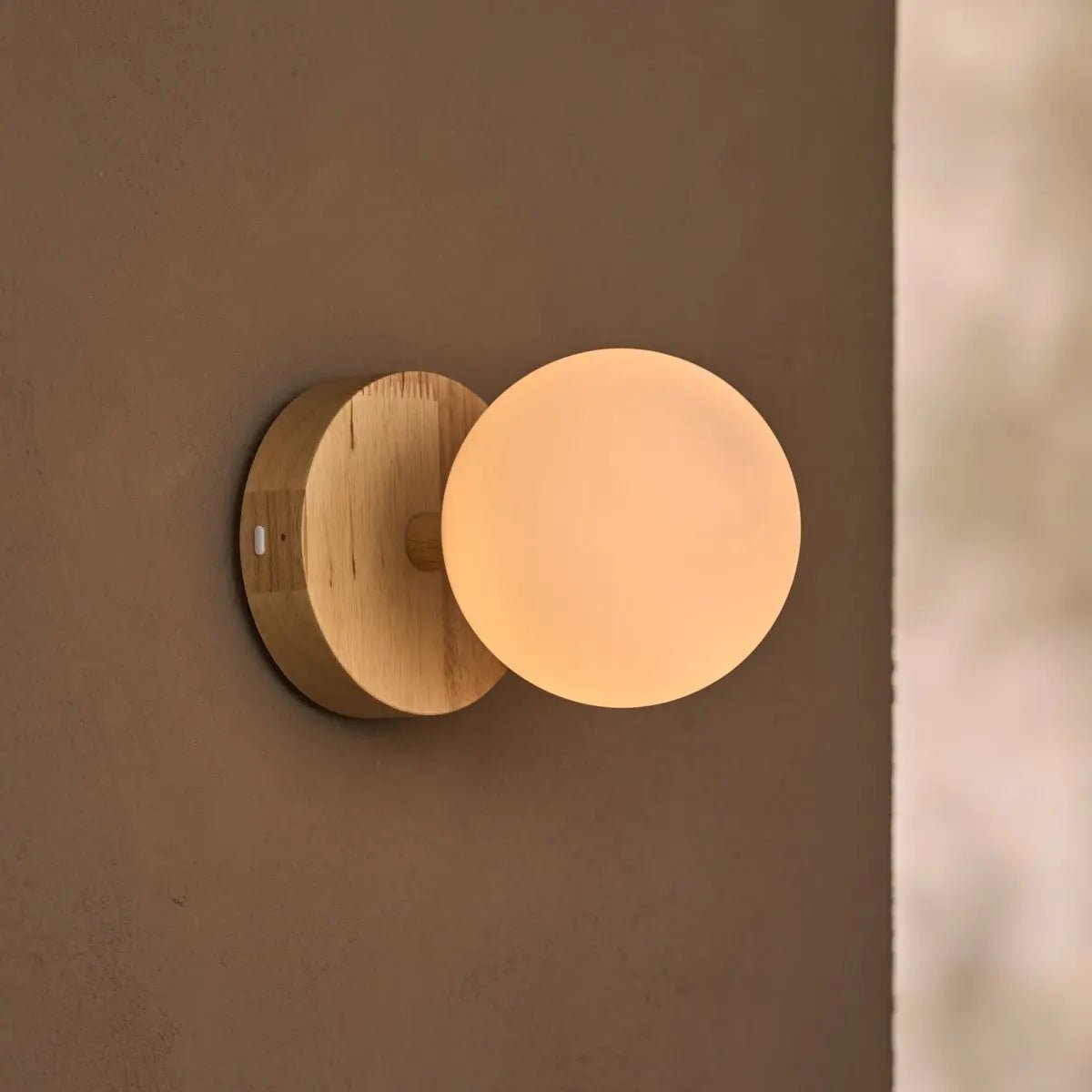 Richella cordless wall lamp mounted in hallway setting