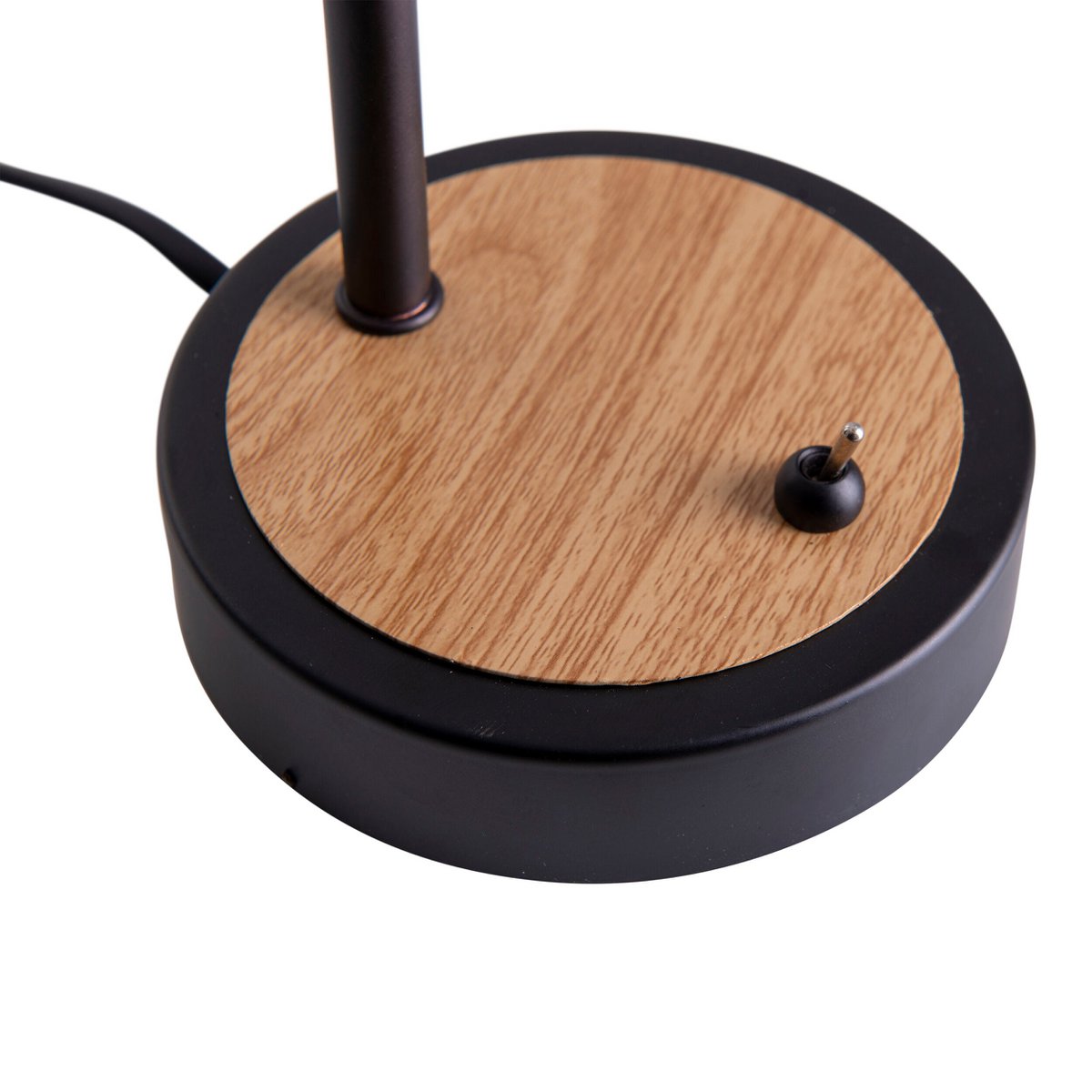 Fumoso Black Smoked Glass Table Lamp