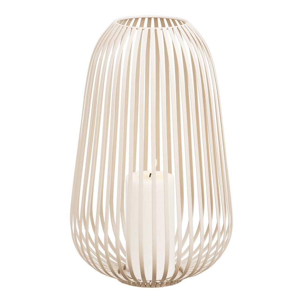 Stoense Beige Metal Open Cage Lantern