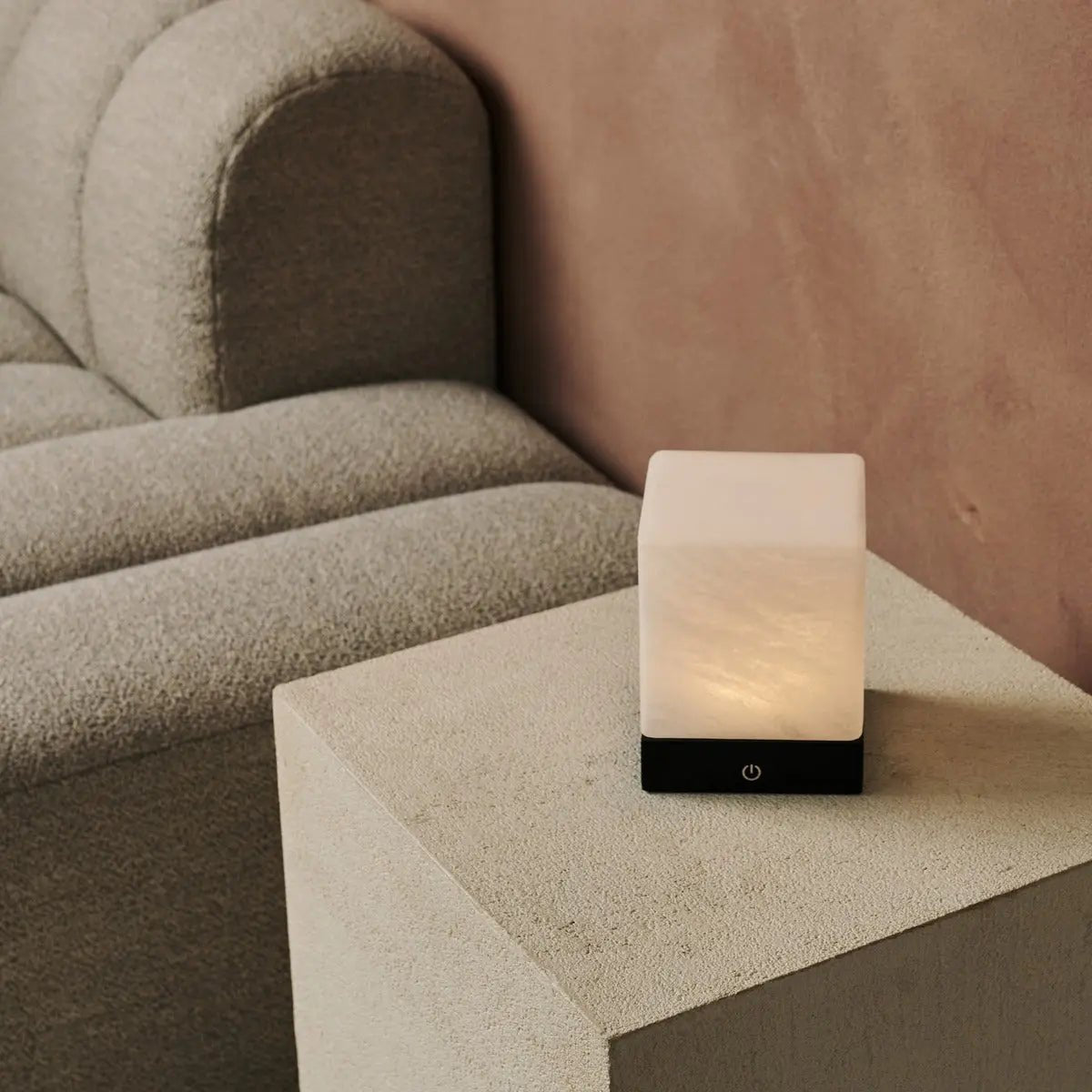 Yce Mini rechargeable lamp in bedroom bedside setting