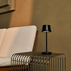 De Pijp midnight black cordless lamp side profile metal finish