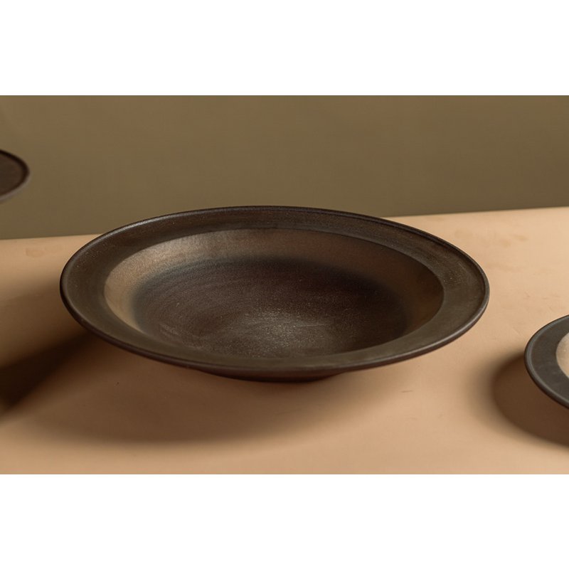New Modern ceramic large flat bowl East+West, ULF06BB