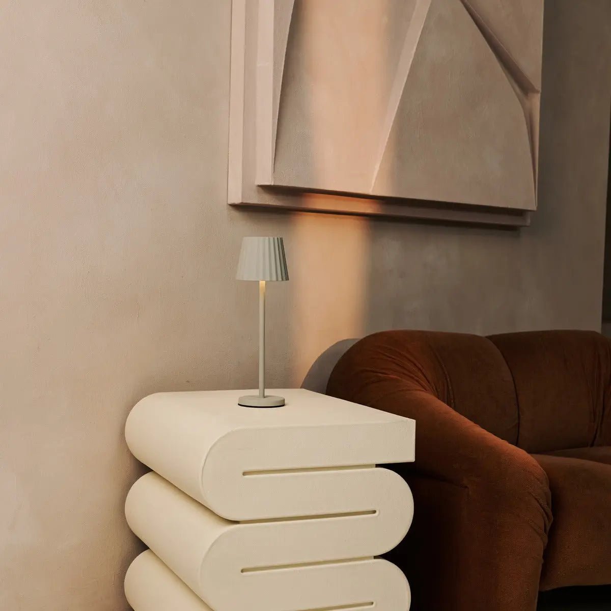 Maya cordless table lamp with USB-C charging cable