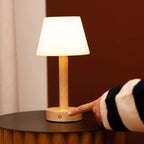 Zoe rechargeable lamp overhead view