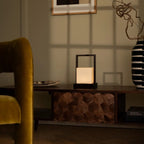 Noah cordless lamp in living room console