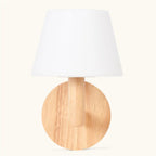 Ted Light Brown Wood Cordless Wall Lamp