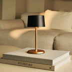 David Black & Gold Rechargeable Table Lamp 2-in-1