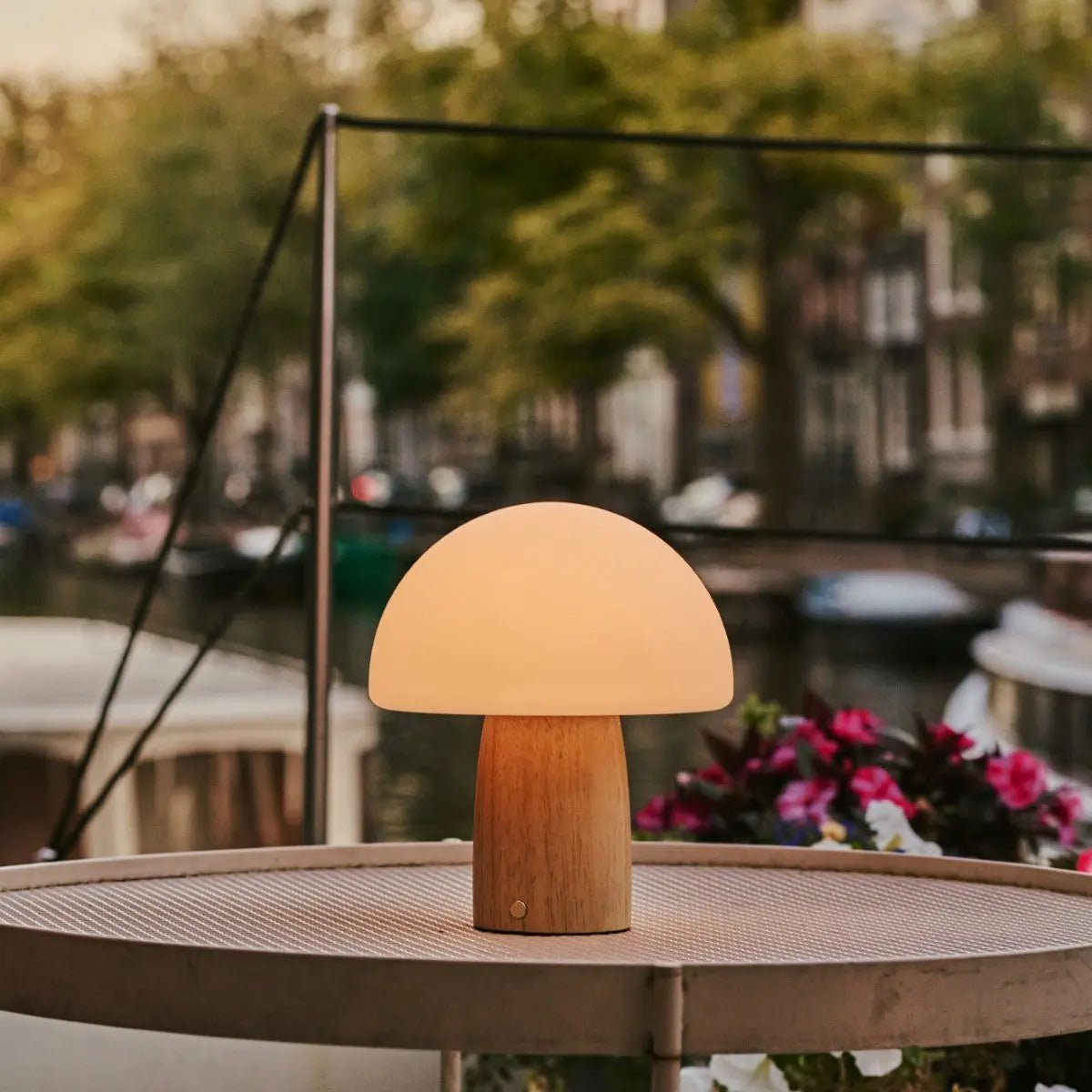 Mia linen lamp in Scandinavian interior styling