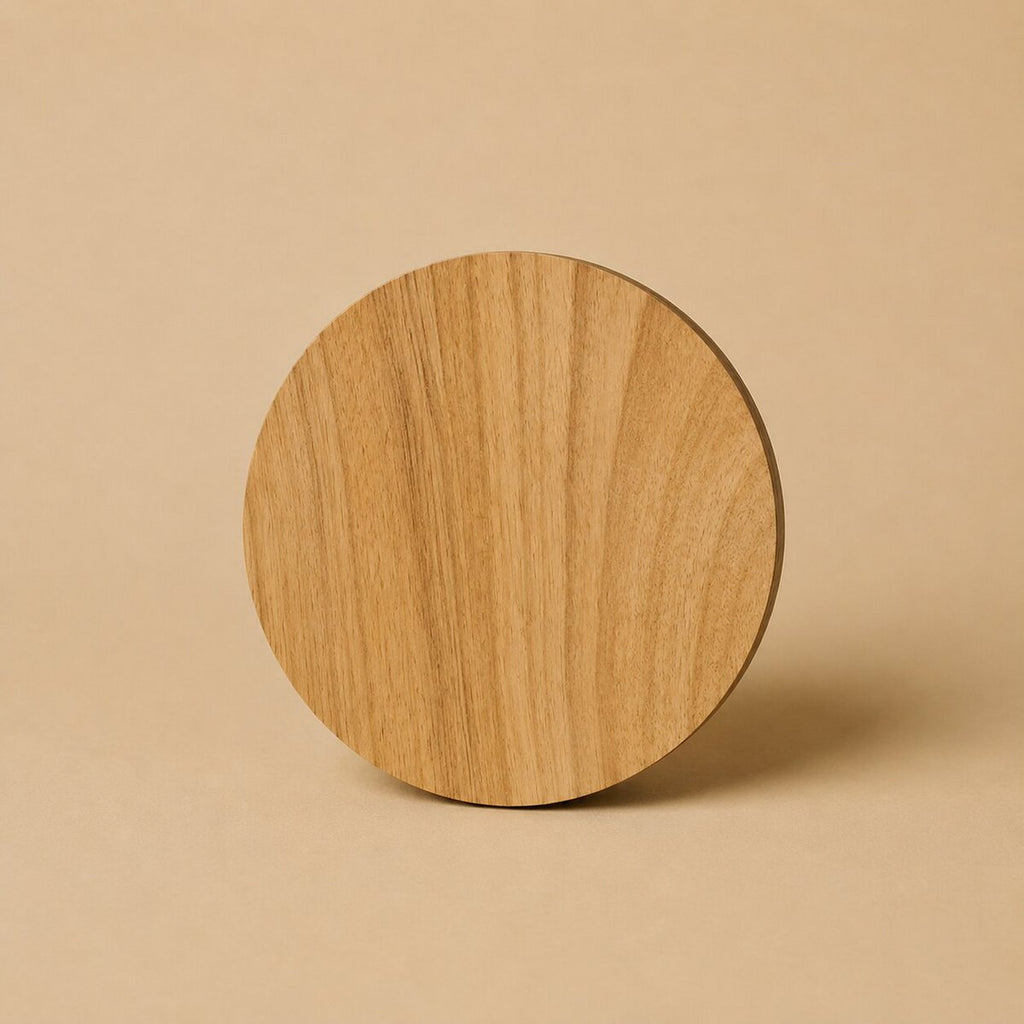 Lou Light Brown Rubberwood Cordless Rechargeable Wall Lamp